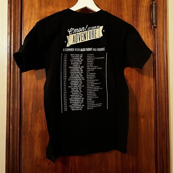 Black Short Sleeve Concert T-Shirt Summer with Alex Goot and Friends Tour Merch - Picture 4 of 5